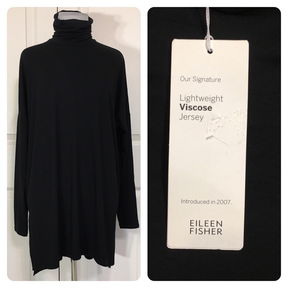 eileen fisher black turtleneck